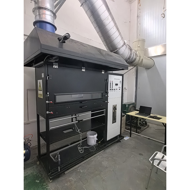 Tester di pavimentazione del pannello radiante ISO 9239 per flusso radiante critico e test di diffusione della fiamma