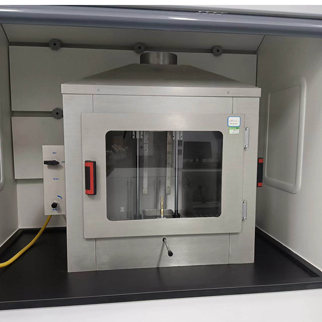 Tester per sorgente di fiamma singola ISO 11925 per prove di accendibilità dei materiali da costruzione
