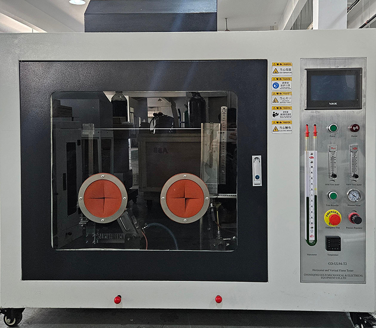 Tester di fiamma orizzontale e verticale personalizzato UL 94 con test di prestazioni di combustione verticale in schiuma